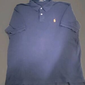 Polo by Ralph Lauren Navy Polo with Orange Pony